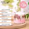Scented Soy Candle for Women - Long-Lasting Natural Pillar Candle with Dried Flowers - Poured Luxury Candle for Mothers Day Gifts (English Pear & Freesia)